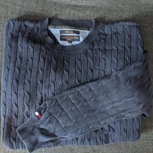 Tommy Hilfiger Navy Blue Cable Sweater Men's size XL
